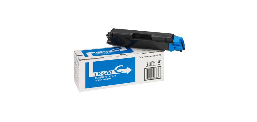 Kyocera - Toner - Ciano - TK-580C - 1T02KTCNL0 - 2.800 pag