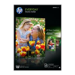 Hp - Confezione da 25 Fogli Carta originale fotografica lucida Hp Everyday - per inkjet - A4 - 210 x 297 mm - Q5451A