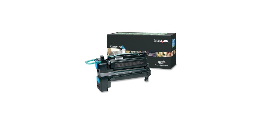 Lexmark - Toner - Ciano - C792X1CG - return program - 20.000 pag