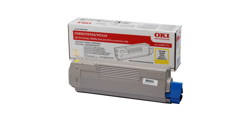 Oki - Toner - Giallo - C5850/C5950 - 43865721 - 6.000 pag