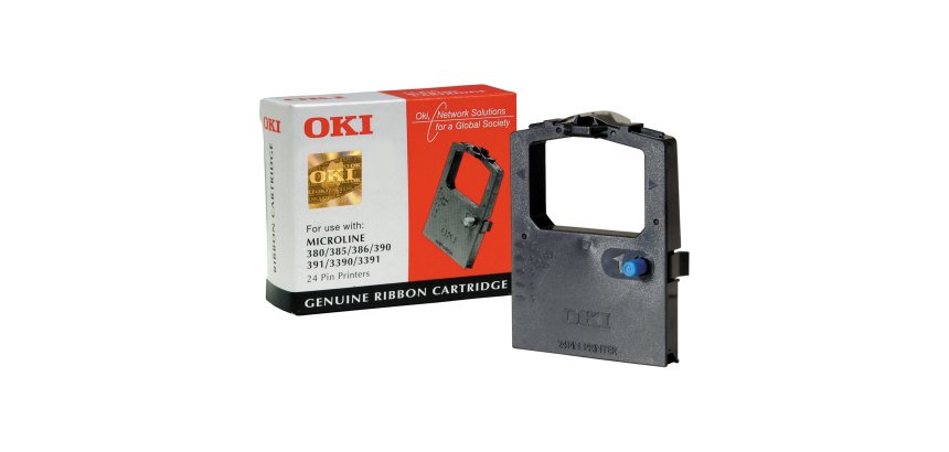 Oki - Nastro - Nero - 380/385/3866 390/391 3390/3391 - 09002309 - 2.000.000 caratteri