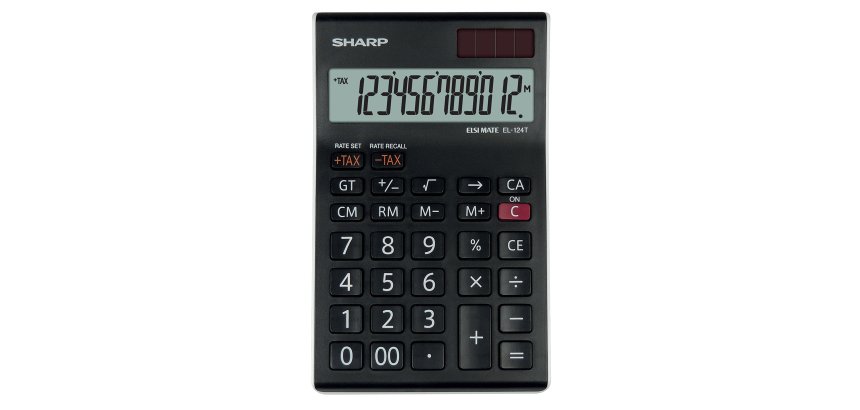 Sharp - Calcolatrice da Tavolo EL-124T - 12 cifre - EL-124T