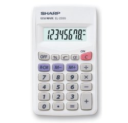 Sharp EL-233S calculator Pocket Basic Black