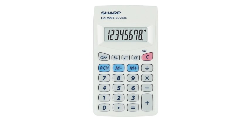 Sharp - Calcolatrice tascabile - EL233SB