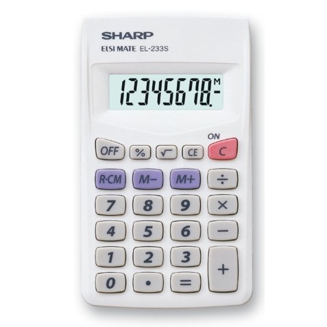 Sharp - Calcolatrice tascabile - EL233SB