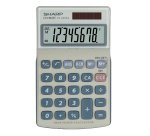 Sharp - Calcolatrice tascabile - EL240SAB Bianco/Grigio - 8 cifre