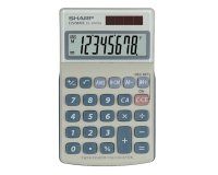 Sharp - Calcolatrice tascabile - EL240SAB Bianco/Grigio - 8 cifre
