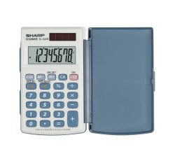 Sharp EL-243E calculator Pocket Basic Grey, White