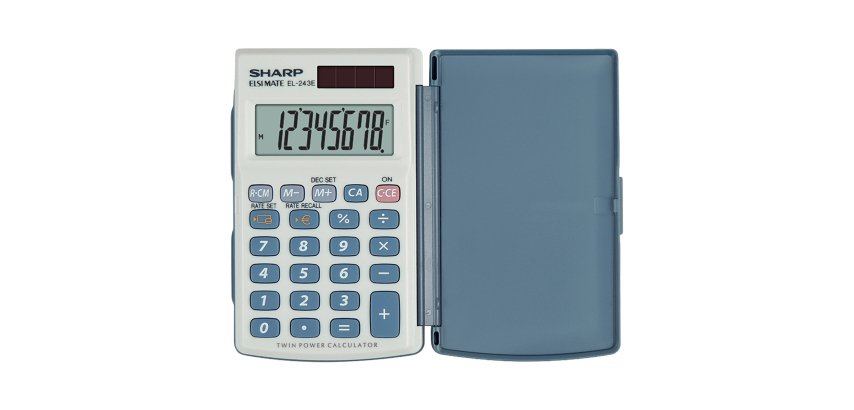 Sharp - Calcolatrice tascabile - EL243EB