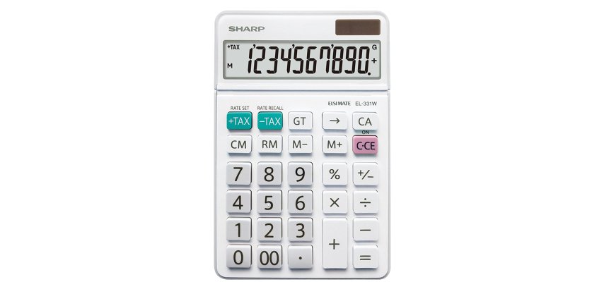 Sharp EL-331W calculator Financial White