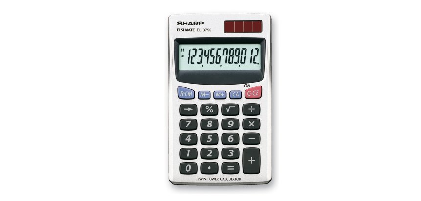 Sharp - Calcolatrice tascabile - EL379SB