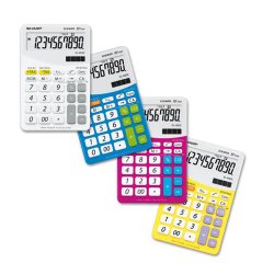 Sharp - Calcolatrice da tavolo - rosa - EL M332B - 10 cifre
