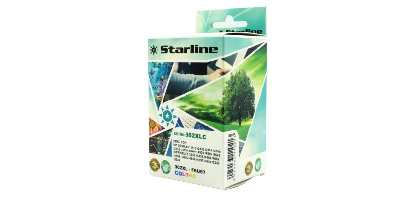 Starline - Cartuccia ink Compatibile - per HP 302XL - C/M/Y
