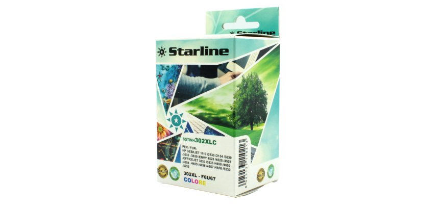 Starline - Cartuccia ink Compatibile - per HP 302XL - C/M/Y