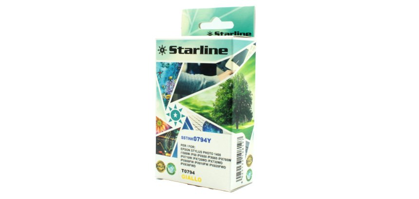 Starline - Cartuccia ink - per Epson - Giallo - C13T07944010 -T0794 - 13,8 ml