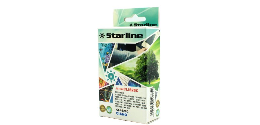 Starline - Cartuccia ink - per Canon - Ciano - CLI526 C - 9ml