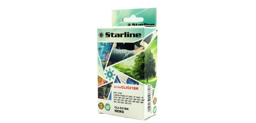 Starline - Cartuccia ink - per Canon - Nero - CLI521 BK - 9ml