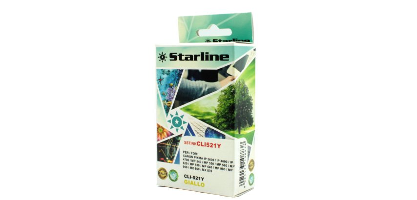 Starline - Cartuccia ink - per Canon - Giallo - CLI521 Y - 9ml