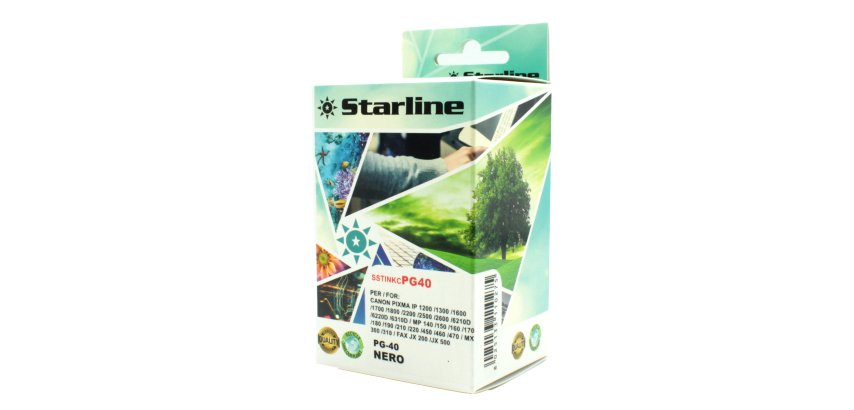 Starline - Cartuccia - ink Nero per print c/Canon pg40 16ml