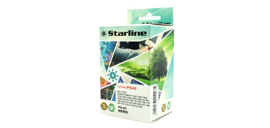 Starline - Cartuccia - ink Nero per print c/Canon pg40 16ml