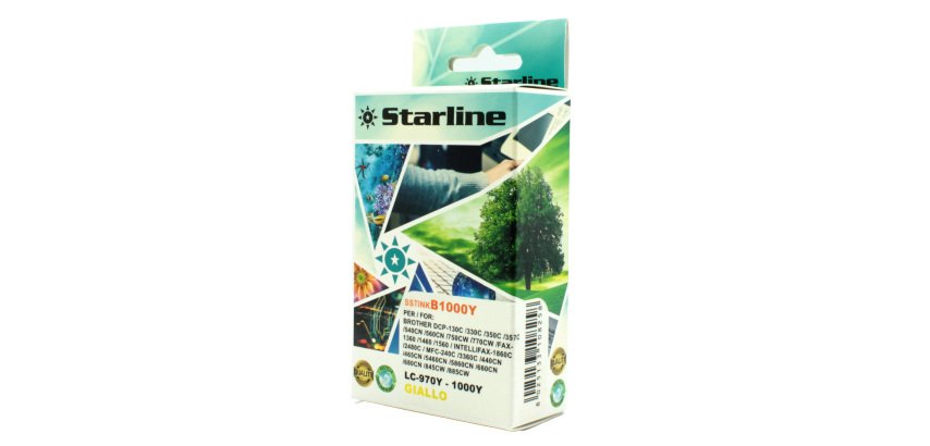 Starline - Cartuccia ink - per Brother - Giallo - LC1000Y - 20ml
