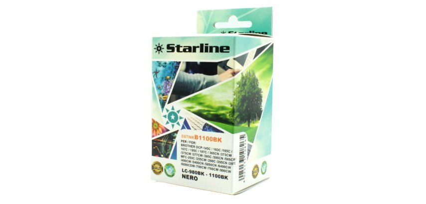 Starline - Cartuccia ink - per Brother - Nero - LC980BK - 16ml
