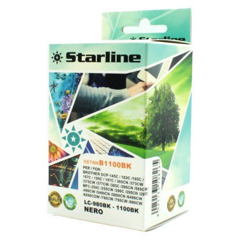 Starline - Cartuccia ink - per Brother - Nero - LC980BK - 16ml