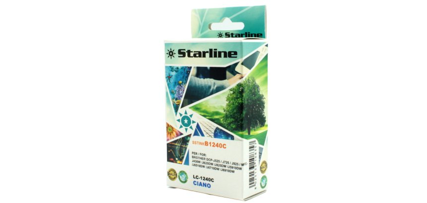 Starline - Cartuccia ink - per Brother - Ciano - LC1240C - 12ml