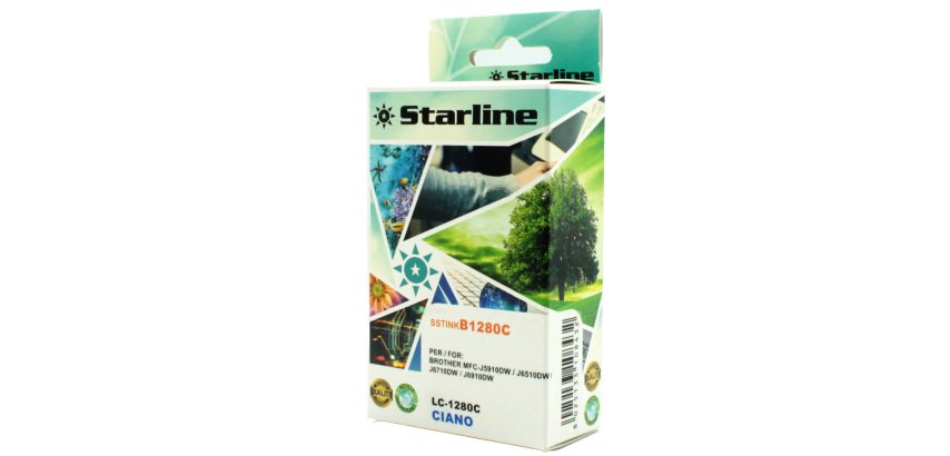 Starline - Cartuccia ink - per Brother - Ciano - LC1280XLC - 16,6ml