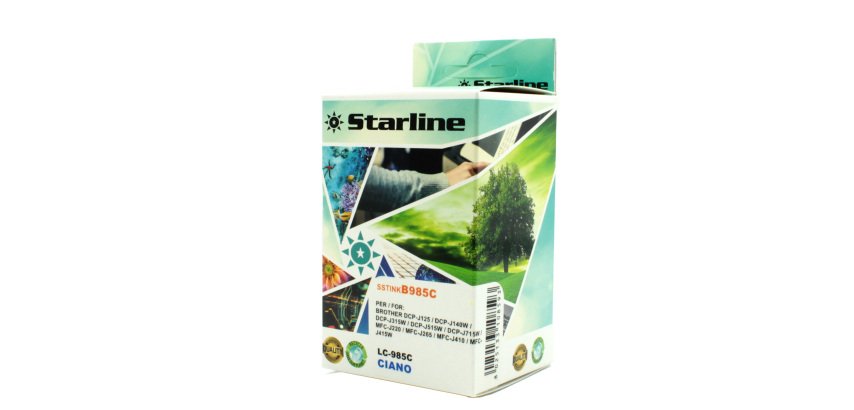 Starline - Cartuccia ink - per Brother - Ciano - LC985C - 15ml