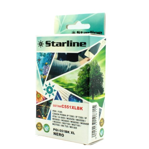 Starline - Cartuccia ink - per Canon - Nero - CLI-551BK XL - 9,8ml