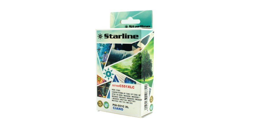 Starline - Cartuccia ink - per Canon - Ciano - CLI-551BK C - 9,8ml