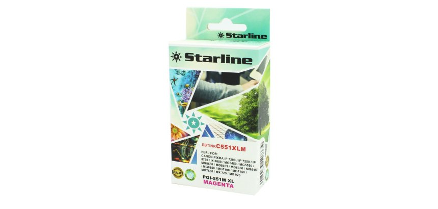 Starline - Cartuccia ink - per Canon - Magenta - CLI-551M - 6445B001 - 9,8ml