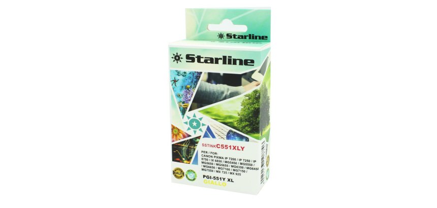 Starline - Cartuccia ink - per Canon - Giallo - CLI-551BK Y - 9,8ml