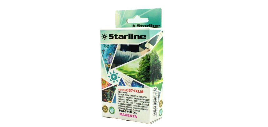 Starline - Cartuccia ink - per Canon - Magenta - CLI571M - 12,4ml