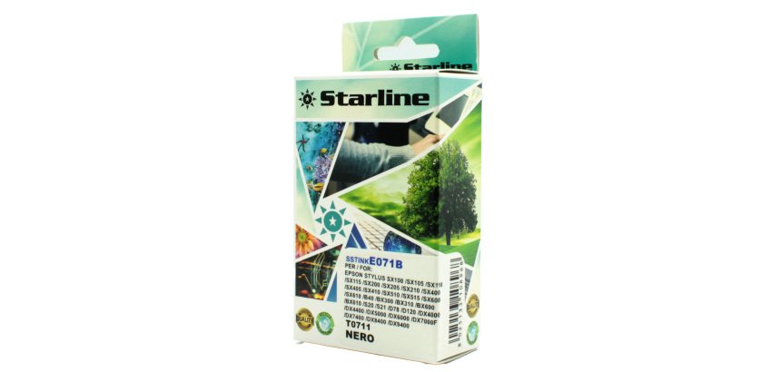 Starline - Cartuccia ink - per Epson - Nero - C13T07114012 - T0711 -11,4ml