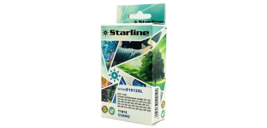 Starline - Cartuccia ink - per Epson - Ciano - C13T18124012- 18XL-10ml