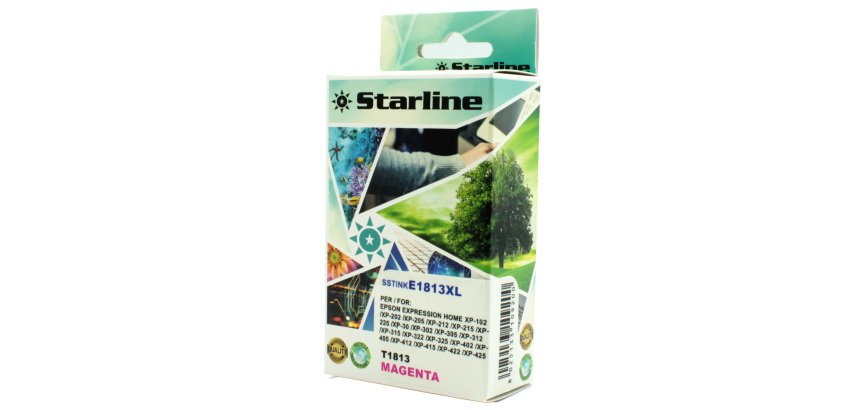 Starline - Cartuccia ink - per Epson - Magenta - C13T18134012-18XL-10ml