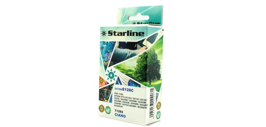 Starline - Cartuccia ink - per Epson - Ciano -C13T12824012 - T1282- 7 ml