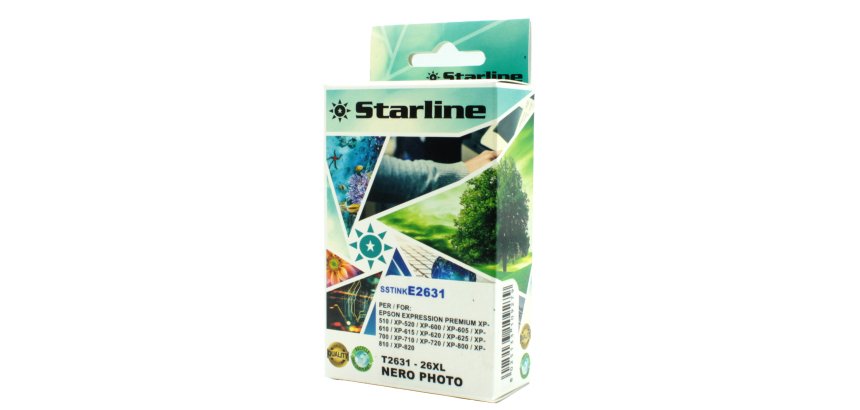 Starline - Cartuccia ink - per Epson - Nero Photo - C13T26314012 - 26XL -11ml