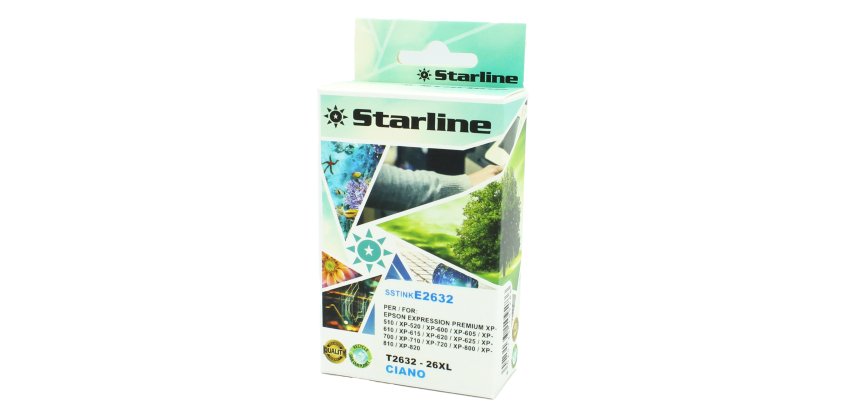 Starline - Cartuccia ink - per Epson - Ciano - C13T26324012 - 26XL - 11ml