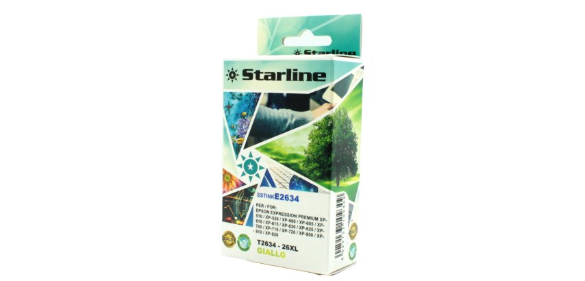 Starline - Cartuccia ink - per Epson - Giallo - C13T26344012 - 26XL - 11ml