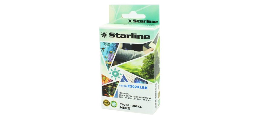Starline - Cartuccia Ink compatibile per Epson 202XL - Nero - 24ml