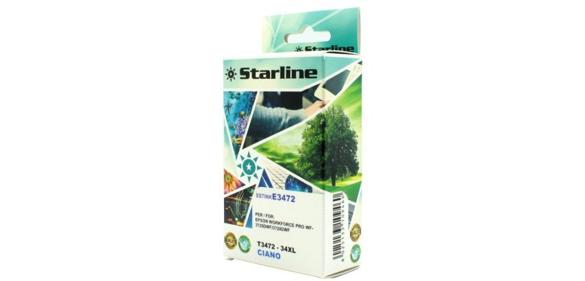 Starline - Cartuccia ink - per Epson - Ciano - C13T34724010 - 34XL -10,80ml