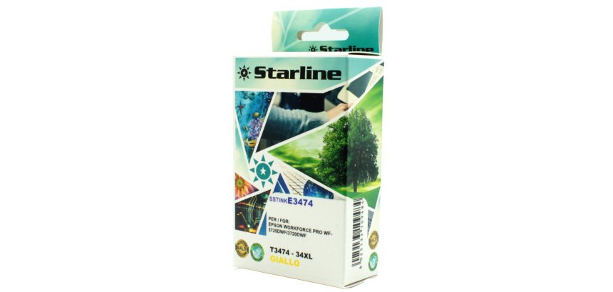 Starline - Cartuccia ink - per Epson - Giallo - C13T34744010 - 34XL- 10,80ml
