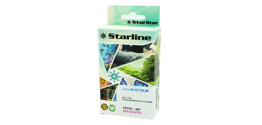 Starline - Cartuccia Ink compatbile per Epson 407 - Magenta - 26ml