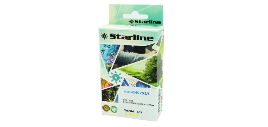 Starline - Cartuccia Ink compatbile per Epson 407 - Giallo - 26ml