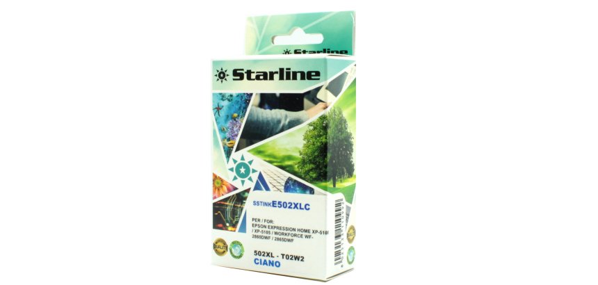 Starline - Cartuccia Ink - per Epson - Ciano - C13T02W24010 - 502XL - 12ml