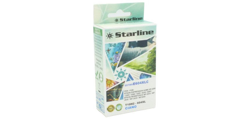 Starline - Cartuccia compatibile Ananas 604XL - Ciano - JNEP604C - 350 pag