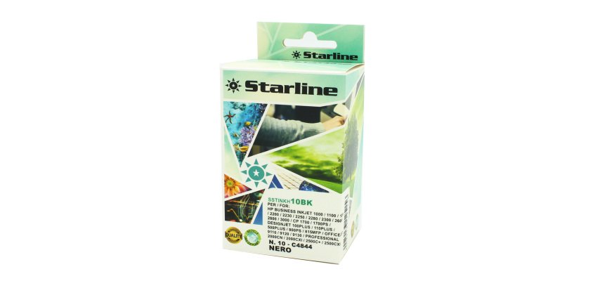 Starline - Cartuccia Ink Compatibile - per HP 10 - Nero - 69ml